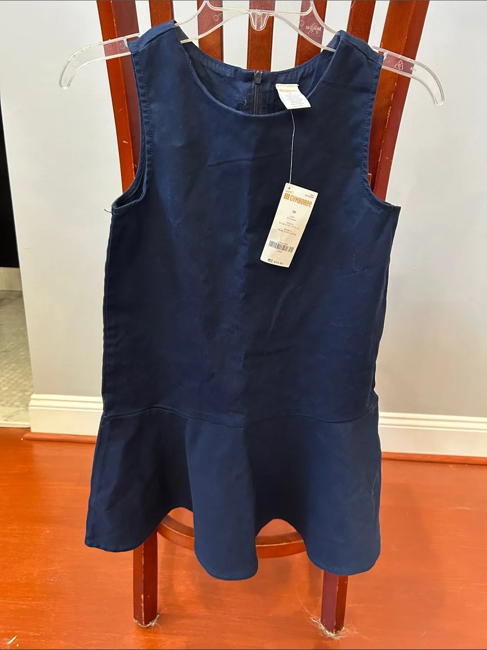 Gymboree Navy Blue Sleeveless Drop-Waist Dress